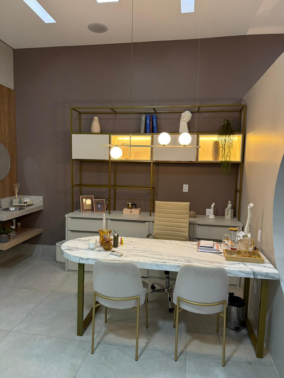 Sala de atendimento da clínica de fisioterapia